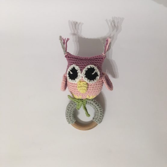 Baykuşlu Yenidoğan Amigurumi Emzik Seti - Görsel 7