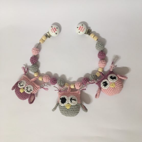 Baykuşlu Yenidoğan Amigurumi Emzik Seti - Görsel 6