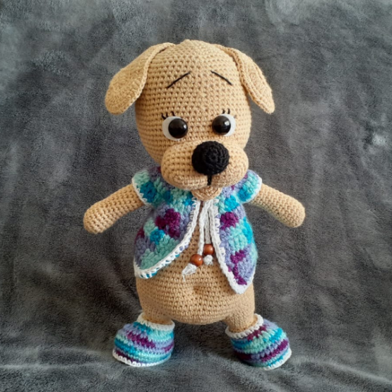 Göbekli Köpek Amigurumi Oyuncak