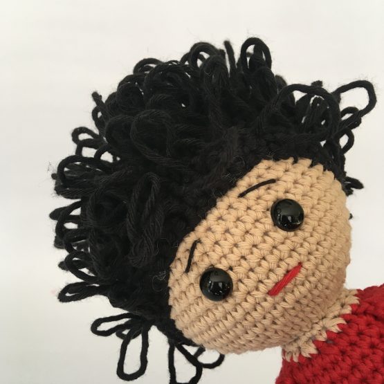 Kalpli Erkek Bebek Amigurumi (Siyah Saçlı) - Görsel 2