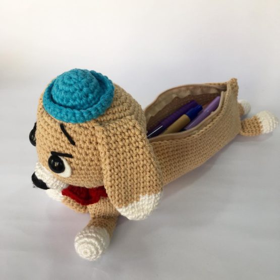 Köpek Amigurumi Kalem Kutusu