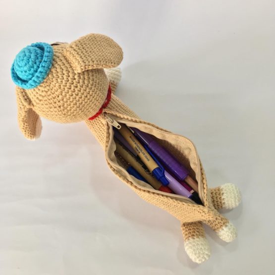 Köpek Amigurumi Kalem Kutusu - Görsel 3