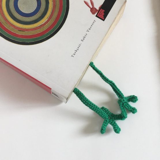Kurbağa Amigurumi Kitap Ayracı - Görsel 6
