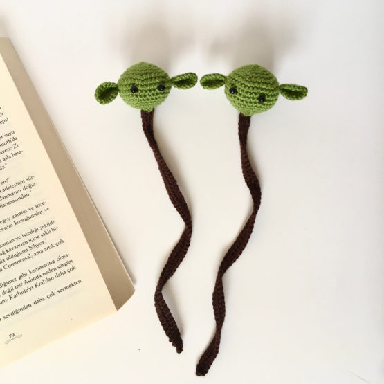 Baby Yoda Amigurumi Kitap Ayracı - Görsel 4