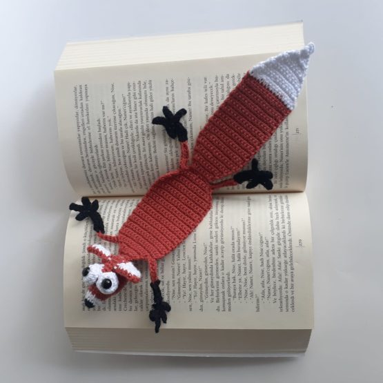 Tilki Amigurumi Kitap Ayracı