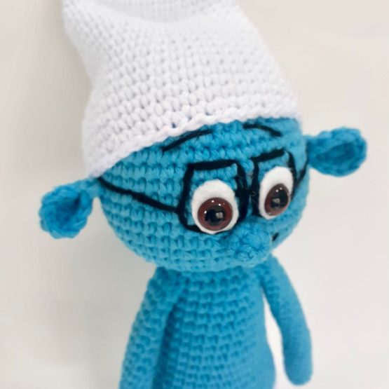 Gözlüklü Şirin Amigurumi Oyuncak - Görsel 3