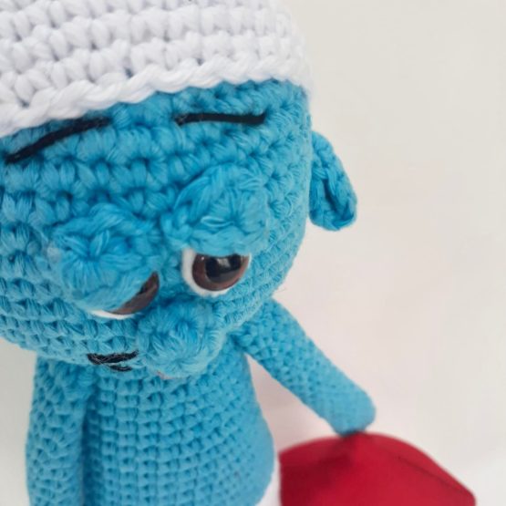 Uykucu Şirin Amigurumi Oyuncak - Görsel 4