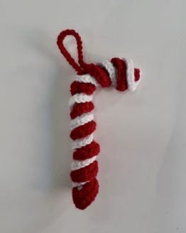 Burgulu Baston Şeker Yılbaşı Ağaç Süsü / Çanta Süsü