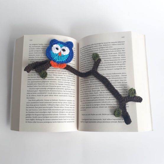 Baykuş Örgü Kitap Ayracı
