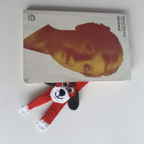 Köpek Örgü Kitap Ayracı - Görsel 2