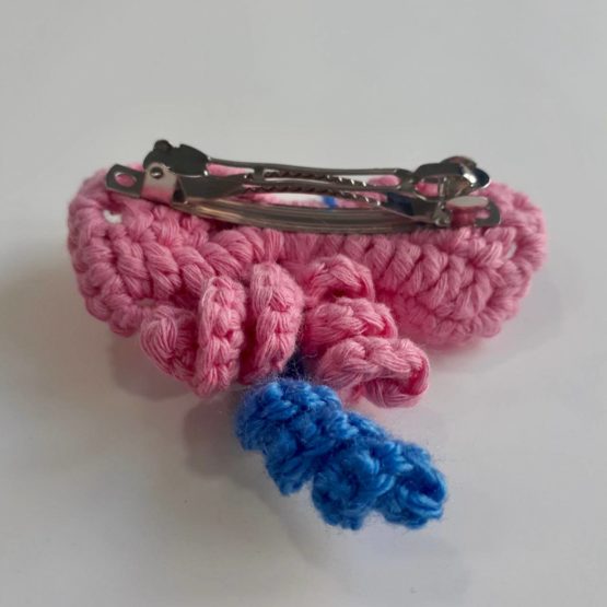 Pembe Fiyonk Toka Amigurumi - Görsel 3