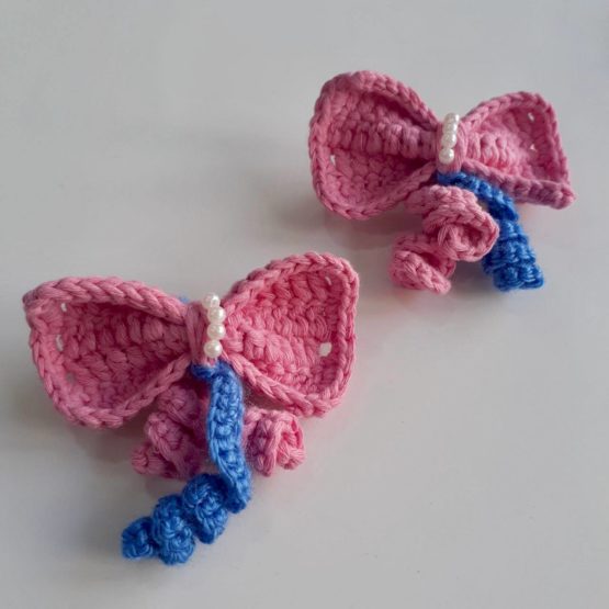 Pembe Fiyonk Toka Amigurumi - Görsel 2