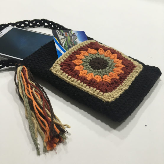 Ayçiçeği Motifli Telefon Çantası - Görsel 7