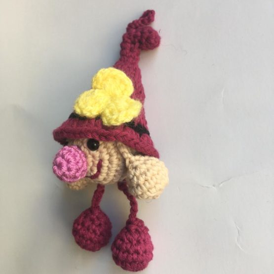 Cüce Kız Amigurumi Anahtarlık / Çanta Süsü - Görsel 12