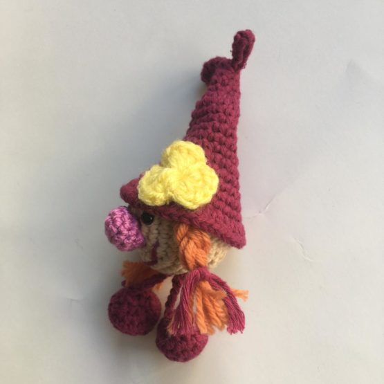 Cüce Kız Amigurumi Anahtarlık / Çanta Süsü - Görsel 13