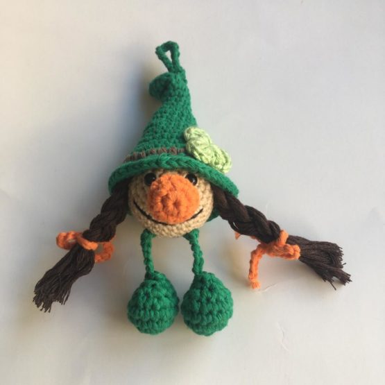Cüce Kız Amigurumi Anahtarlık / Çanta Süsü - Görsel 5