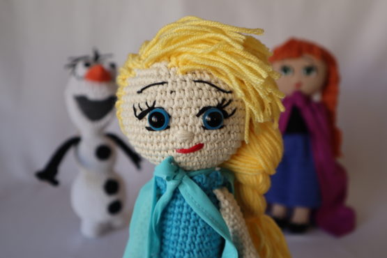 Elsa Amigurumi Oyuncak Bebek (Karlar Ülkesi) - Görsel 2