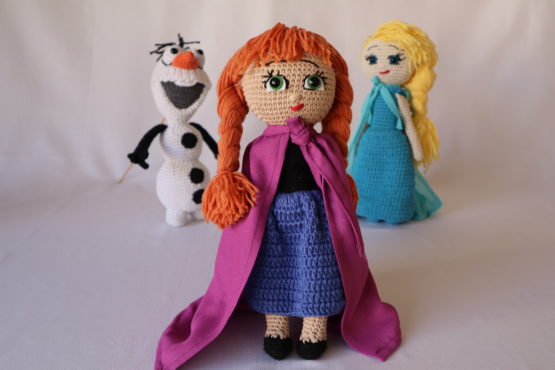 Anna Amigurumi Oyuncak Bebek (Karlar Ülkesi)