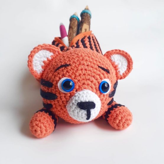 Kaplan Amigurumi Kalem Kutusu - Görsel 2