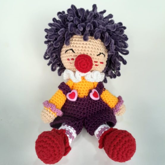 Mini Palyaço Amigurumi Oyuncak (24cm)