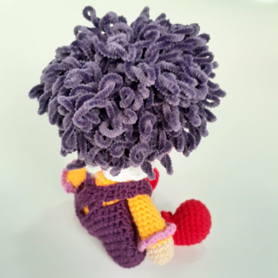 Mini Palyaço Amigurumi Oyuncak (24cm) - Görsel 3
