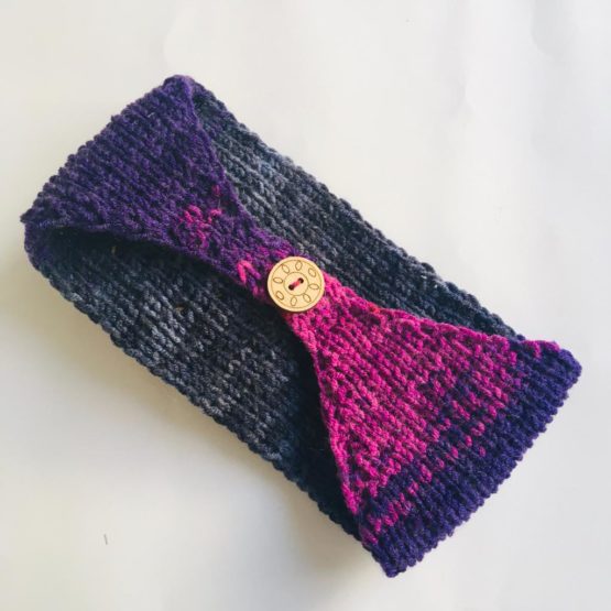 Kışlık, El Örgüsü, Çiçekli Saç Bandı / Bandana (papatyalı) - Görsel 4